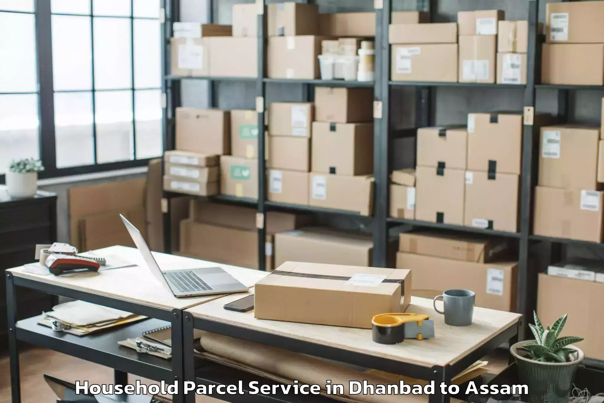 Trusted Dhanbad to Kalaigaon Pt Household Parcel